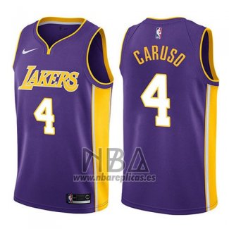 Camiseta Los Angeles Lakers Alex Caruso NO 4 Statement 2017-18 Violeta