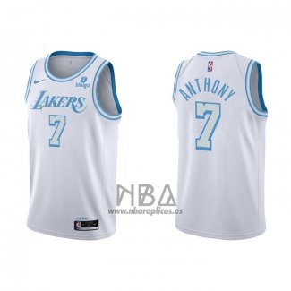 Camiseta Los Angeles Lakers Carmelo Anthony NO 7 Ciudad 2021-22 Blanco