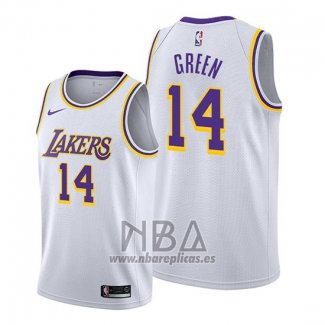 Camiseta Los Angeles Lakers Danny Green NO 14 Association Blanco