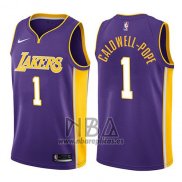 Camiseta Los Angeles Lakers Kentavious Caldwell-Pope NO 1 Statement 2017-18 Violeta