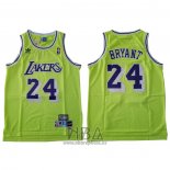 Camiseta Los Angeles Lakers Kobe Bryant NO 24 Verde