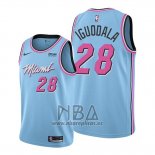 Camiseta Miami Heat Andre Iguodala NO 28 Ciudad 2019-20 Azul