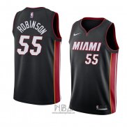 Camiseta Miami Heat Duncan Robinson NO 55 Icon 2018 Negro