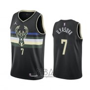 Camiseta Milwaukee Bucks Ersan Ilyasova NO 7 Statement 2020-21 Negro