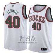 Camiseta Milwaukee Bucks Marshall Plumlee NO 40 Classic 2018 Blanco