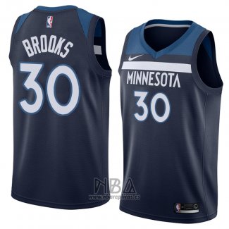 Camiseta Minnesota Timberwolves Aaron Brooks NO 30 Icon 2018 Azul