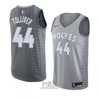 Camiseta Minnesota Timberwolves Anthony Tolliver NO 44 Ciudad 2018 Gris