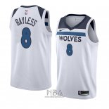 Camiseta Minnesota Timberwolves Jerryd Bayless NO 8 Association 2018 Blanco