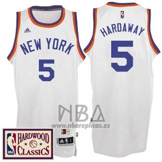 Camiseta New York Knicks Tim Hardaway NO 5 Retro Blanco