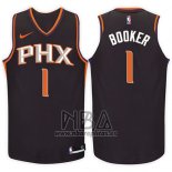 Camiseta Nino Phoenix Suns Devin Booker NO 1 Statement 2017-18 Negro