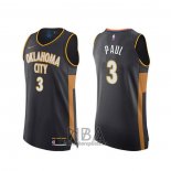 Camiseta Oklahoma City Thunder Chris Paul NO 3 Ciudad Autentico 2019-20 Gris