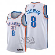 Camiseta Oklahoma City Thunder Danilo Gallinari NO 8 Association Blanco