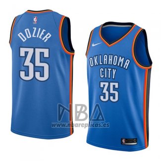 Camiseta Oklahoma City Thunder Pj Dozier NO 35 Icon 2018 Azul