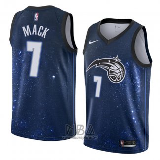 Camiseta Orlando Magic Shelvin Mack NO 7 Ciudad 2018 Azul