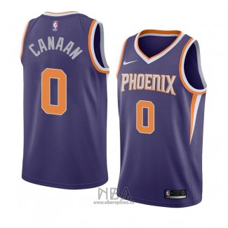 Camiseta Phoenix Suns Isaiah Canaan NO 0 Icon 2018 Violeta2