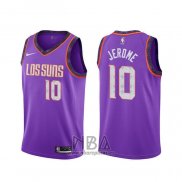 Camiseta Phoenix Suns Ty Jerome NO 10 Ciudad 2019-20 Violeta