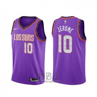 Camiseta Phoenix Suns Ty Jerome NO 10 Ciudad 2019-20 Violeta