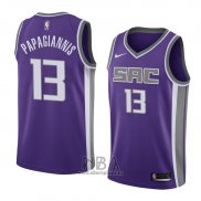 Camiseta Sacramento Kings Georgios Papagiannis NO 13 Icon 2018 Violeta