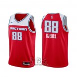 Camiseta Sacramento Kings Nemanja Bjelica NO 88 Ciudad 2019-20 Rojo