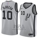 Camiseta San Antonio Spurs Demar DeRozan NO 10 Statement 2018 Gris