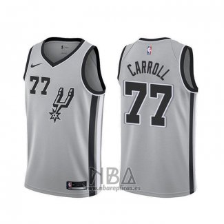 Camiseta San Antonio Spurs Demarre Carroll NO 77 Statemen 2019-20 Grist