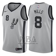 Camiseta San Antonio Spurs Patty Mills NO 8 Statement 2017-18 Gris