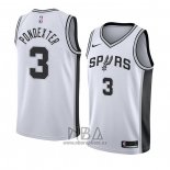 Camiseta San Antonio Spurs Quincy Pondexter NO 3 Association 2018 Blanco