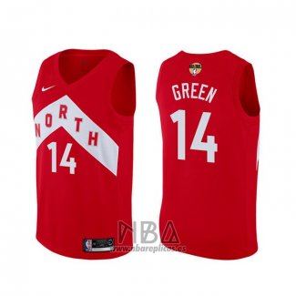 Camiseta Toronto Raptors Danny Green NO 14 Earned Rojo