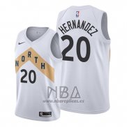 Camiseta Toronto Raptors Dewan Hernandez NO 20 Ciudad Blanco