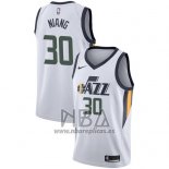 Camiseta Utah Jazz Georges Niang NO 30 Association 2017-18 Blanco