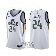 Camiseta Utah Jazz Grayson Allen NO 24 Association Blanco