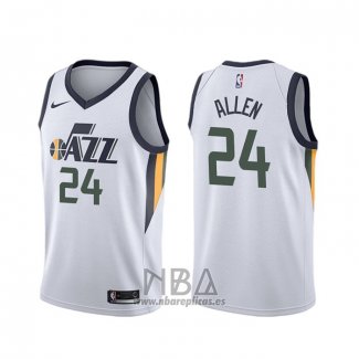 Camiseta Utah Jazz Grayson Allen NO 24 Association Blanco