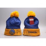 Gorro Beanie Golden State Warriors Amarillo Azul2