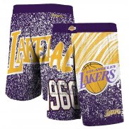 Pantalone Los Angeles Lakers Mitchell & Ness 1960 Violeta