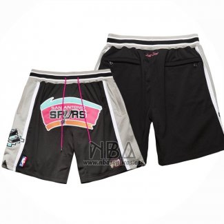 Pantalone San Antonio Spurs Just Don 1998-99 Negro