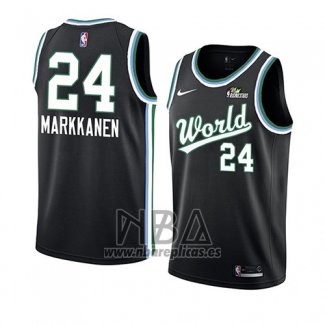 Camiseta 2019 Rising Star Lauri Markkanen NO 24 USA Negro