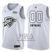 Camiseta All Star 2018 Oklahoma City Thunder Nike Personalizada Blanco