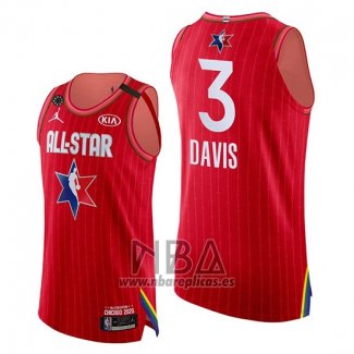 Camiseta All Star 2020 Western Conference Anthony Davis NO 3 Rojo