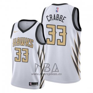 Camiseta Atlanta Hawks Allen Crabbe NO 33 Ciudad Blanco