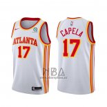 Camiseta Atlanta Hawks Clint Capela NO 17 Association 2020-21 Blanco