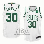 Camiseta Boston Celtics Guerschon Yabusele NO 30 Association 2018 Blanco