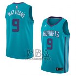 Camiseta Charlotte Hornets Mangok Mathiang NO 9 Icon 2018 Verde