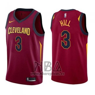 Camiseta Cleveland Cavaliers George Hill NO 3 Icon 2017-18 Rojo