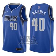 Camiseta Dallas Mavericks Harrison Barnes NO 40 Icon 2017-18 Azul