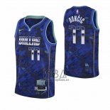 Camiseta Dallas Mavericks Luka Doncic NO 77 MVP Azul