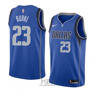 Camiseta Dallas Mavericks Trey Burke NO 23 Icon 2018 Azul