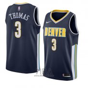 Camiseta Denver Nuggets Isaiah Thomas NO 3 Icon 2018 Azul