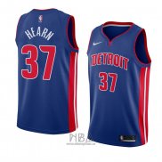 Camiseta Detroit Pistons Reggie Hearn NO 37 Icon 2018 Azul