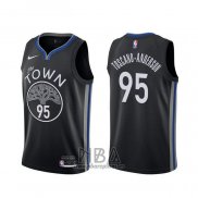 Camiseta Golden State Warriors Juan Toscano-Anderson NO 95 Ciudad Negro