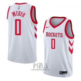 Camiseta Houston Rockets Briante Weber NO 0 Association 2018 Blanco